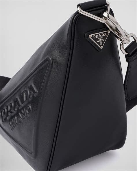 prada symbole bag triangle|prada triangle leather shoulder bag.